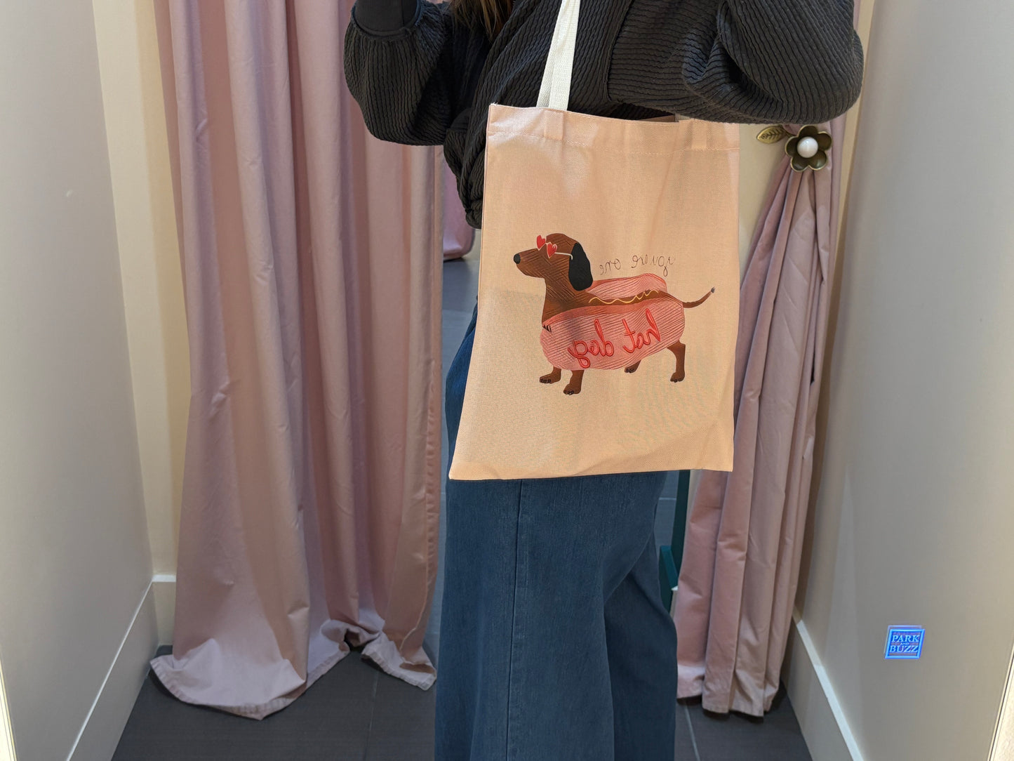 "You Are My Hot Dog " Dachshund Tote Bag