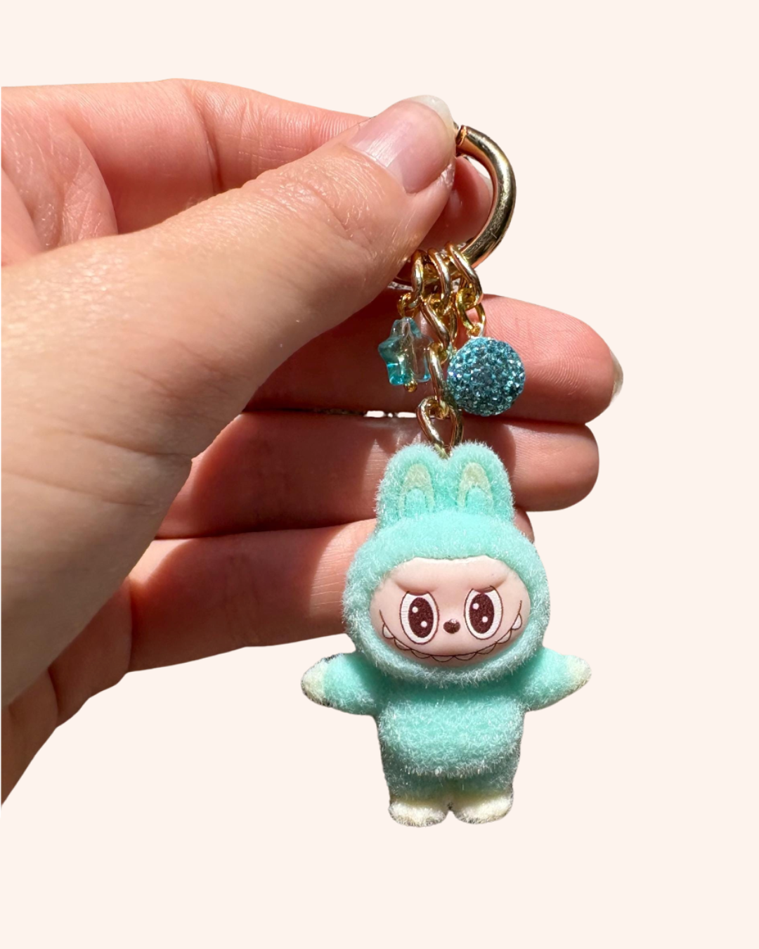Cartoon Rabbit Themed Purse Keychain