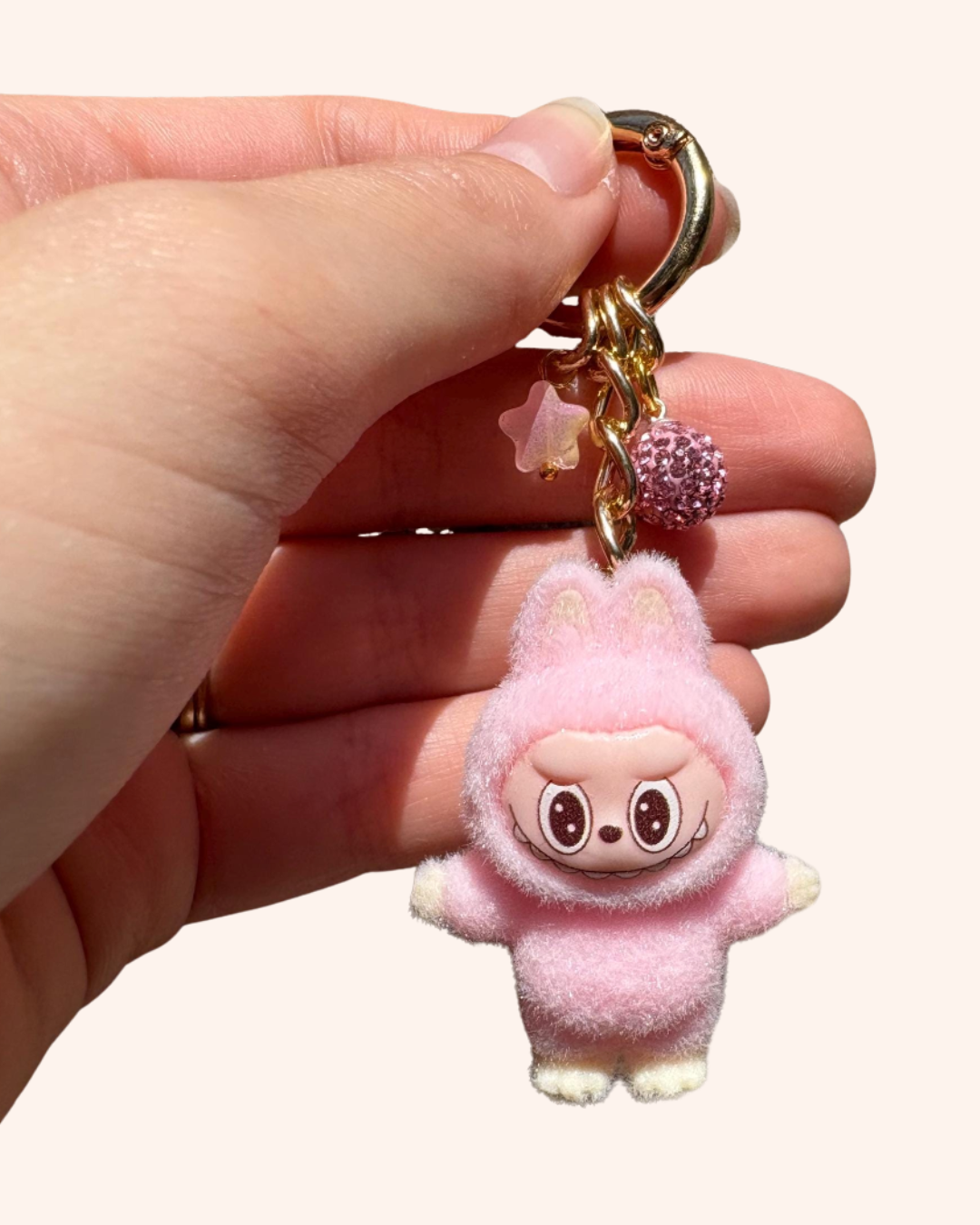 Cartoon Rabbit Themed Purse Keychain
