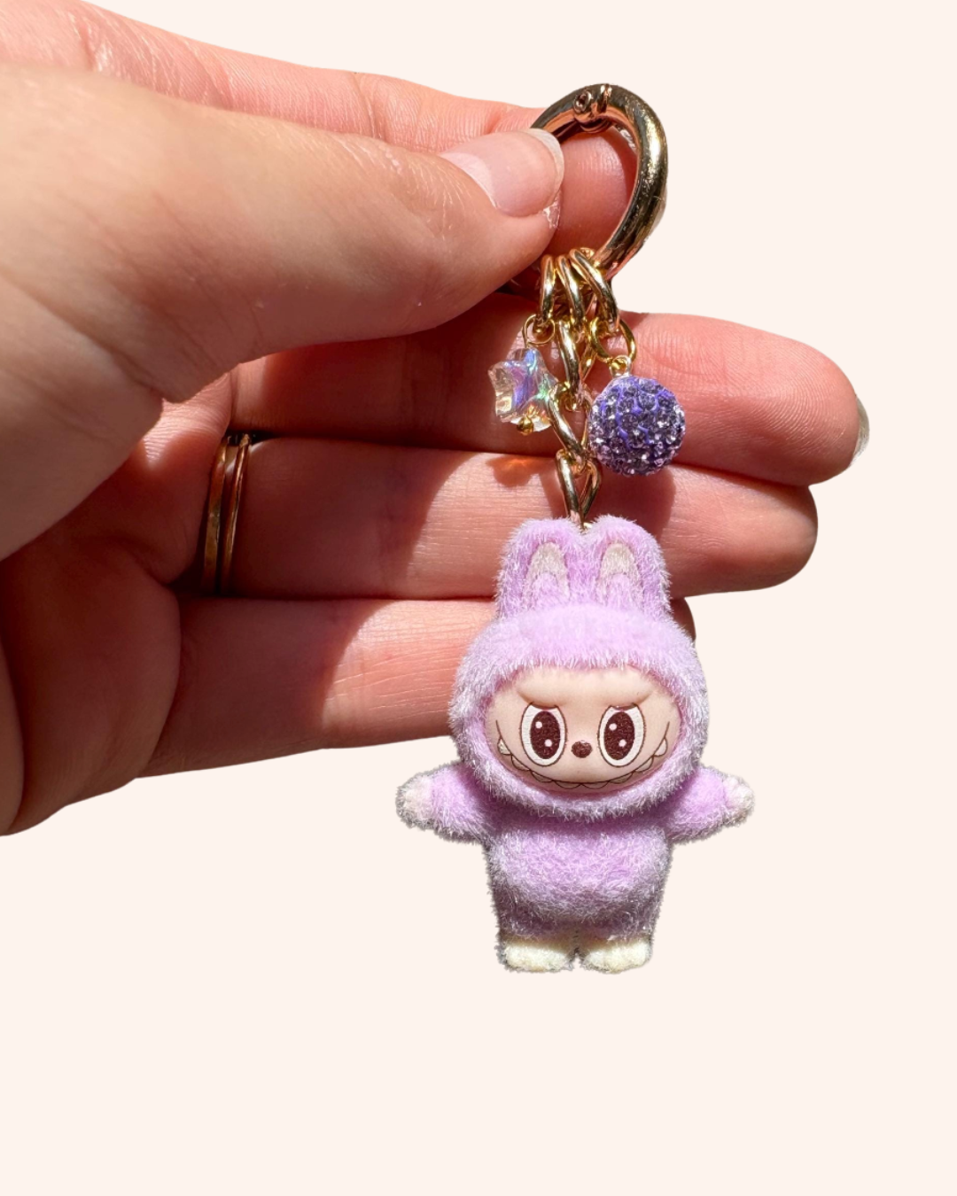 Cartoon Rabbit Themed Purse Keychain