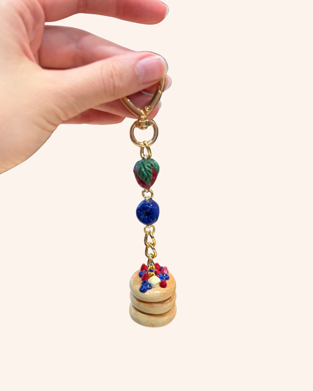 Strawberry Blueberry Triple Stack Pancakes