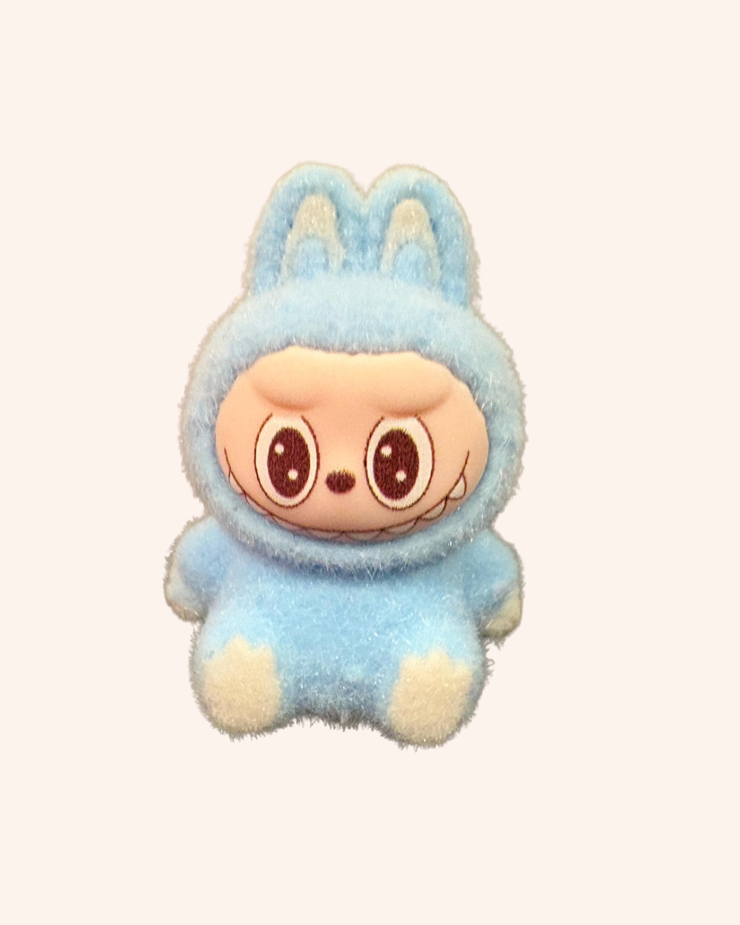 Cartoon Rabbit Sitting Themed Purse Keychain