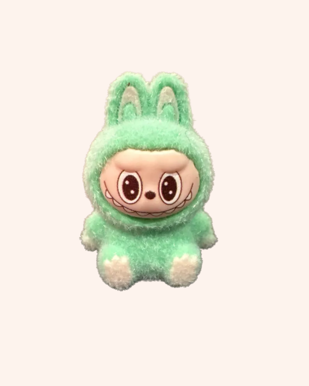Cartoon Rabbit Sitting Themed Purse Keychain
