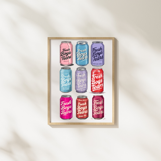 "Fresh Boys Tears" Wall Print
