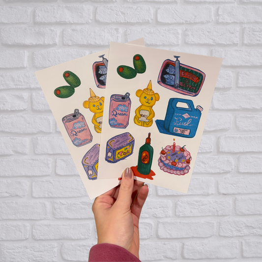 Quirky Things & Cute Chaos Wall Print