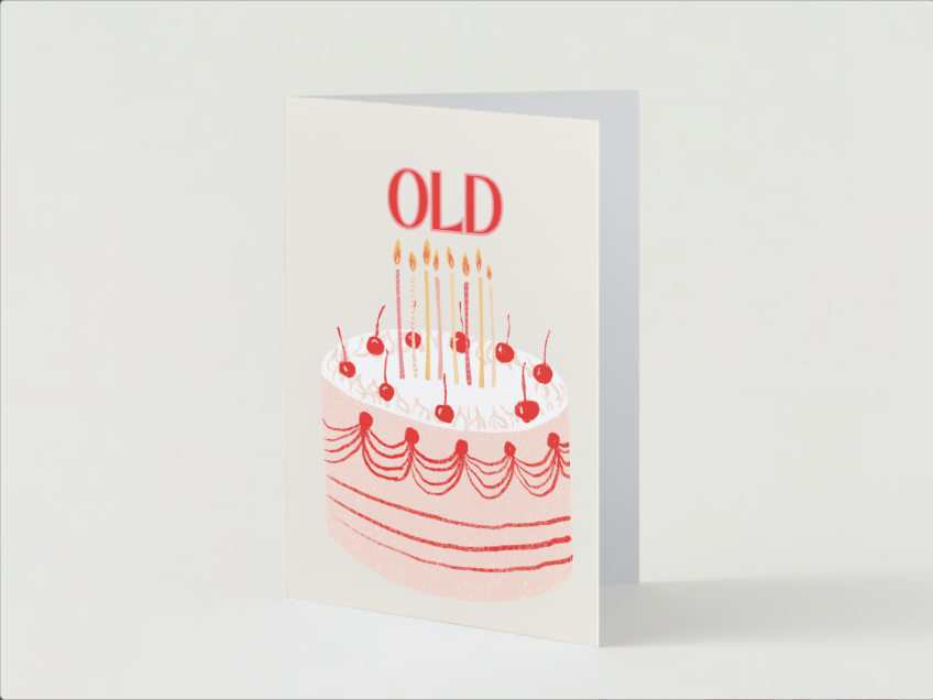 Funny 'OLD' Birthday Card