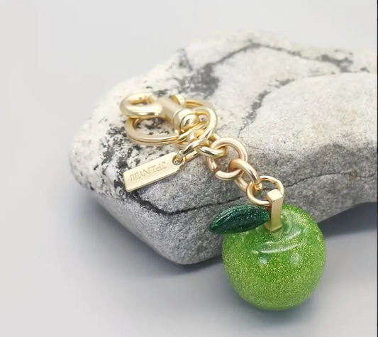 The Luxe Apple Keychain