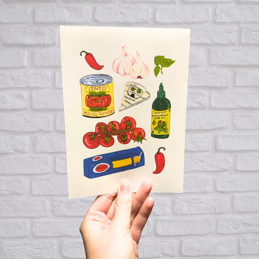 Taste of Italy Wall Print