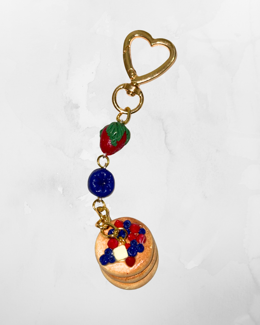 Strawberry Blueberry Triple Stack Pancakes