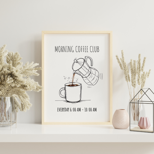 Coffee Club Print